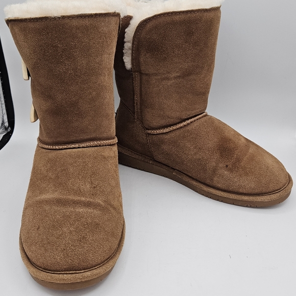 Bearpaw Abigail suede sherpa lined boots size 8 - Picture 14 of 16